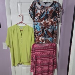 Three Women's Blouses Size Large